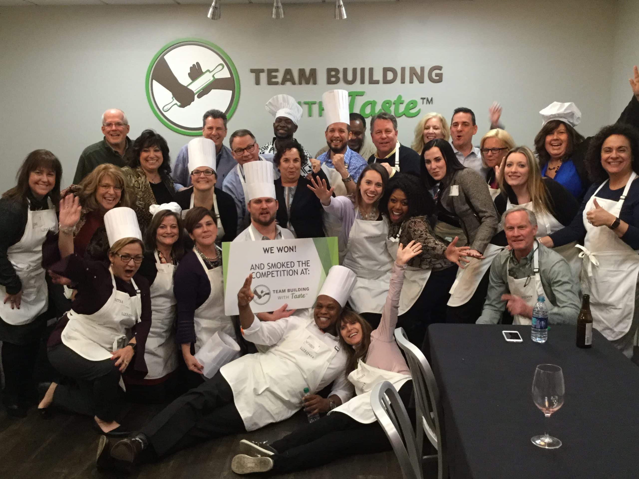 Teams like the Lifespace Communities group love our culinary team building events.